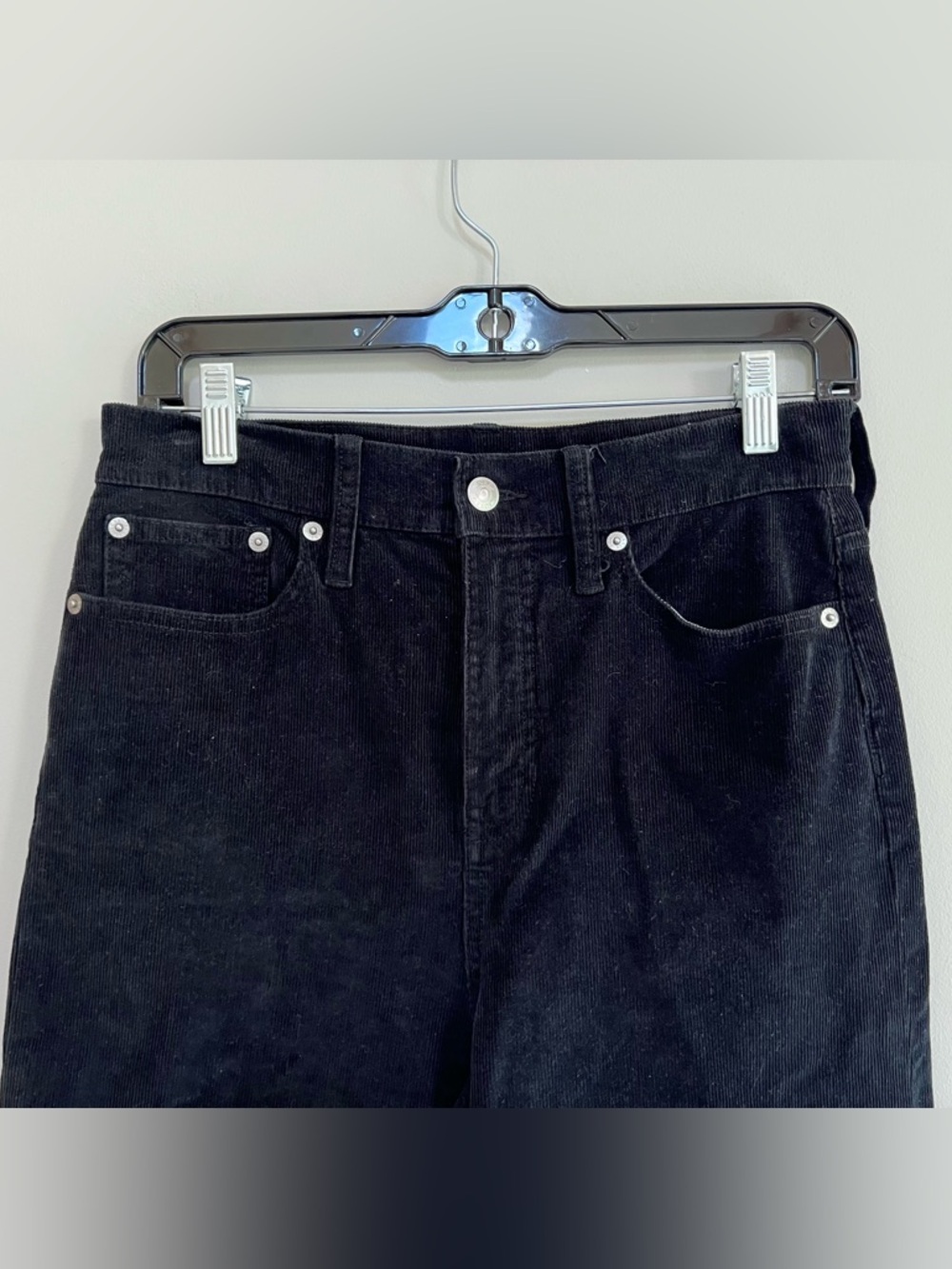 J.Crew Women’s Wide-leg High Rise Corduroy Trouser Pants BT922 in Black, 26 - Picture 5 of 11